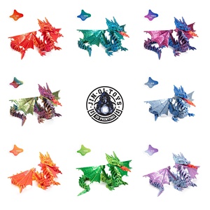 Modelo de Pterodáctilo Mecha de Dibujos Animados Impreso en 3D, Material PLA, Figura Decorativa Popular, Juguete Creativo Promocional - Product Image 4