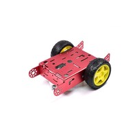 Kit de voiture robot intelligente en alliage d'aluminium 2WD, kit de châssis métallique