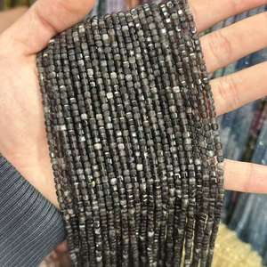 3mm Citrien Kristallen Kleine Gefacet Kubus Vierkante Kraaltjes Robijn Edelsteen Healing <span class=keywords><strong>Stone</strong></span> Kraal voor DIY Sieraden maken Volledige Snoer - Product Image 2