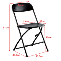Nouvelle Arrivée 2026 Chaise Pliante en Plastique de Haute Qualité, Empilable et Portable pour Jardin, Mariages et Événements – Vente en Gros