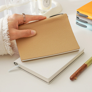 A6 tascabile quaderno Planner Journal piccola azienda portatile semplice diario con copertina rigida in pelle e rilegatura per cucire - Product Image 2