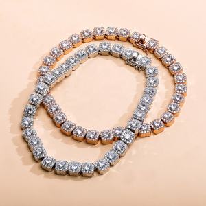 Collier de tennis <span class=keywords><strong>solitaire</strong></span> de grande taille de 14 "15", collier ras du cou de 10mm, bijoux de mode hip hop, cadeau pour femmes, nouveau - Product Image 4