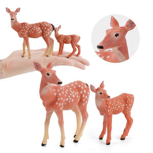 Lelewu simulation animal sauvage Sika cerf de Virginie faon modèle statique solide décoration jouet vente directe d'usine - Product Image 3