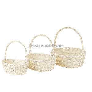 JY Cestas de Regalo Pequeñas al por Mayor, Cestas Blancas para Bodas, Cestas para Regalos de Niñas de las Flores, Paquete o Cesta de Almacenamiento para Venta de Regalos - Product Image 5