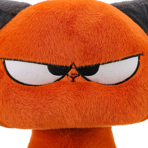 Rode zittende koele kattenpop - grappig en schattig knuffel, perfect familiecadeau voor jongens en meisjes, zacht knuffeldier - Product Image 4