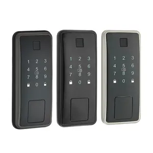 Home Electronic Touchscreen Keypad Fingerprint App Control Door Lock Keyless Entry Door Lock Featuring Auto-Locking Smart Door