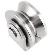 Support de roue en acier inoxydable galvanisé au zinc au design moderne, résistant à la rouille, à faible bruit, fourni par l'usine pour portail coulissant