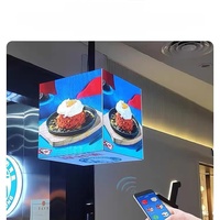 Pantalla LED en Forma de Cubo Rubik P3.91 P3 Personalizada para Publicidad Comercial, Interior/Exterior, Animación a Todo Color, IP65 Impermeable, HDR