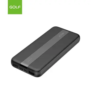 GOLF Portable Dual USB Power Banks LED Display Wholesale Lithium Battery Mobile Charger Universal Supplier Power Bank 10000mAh