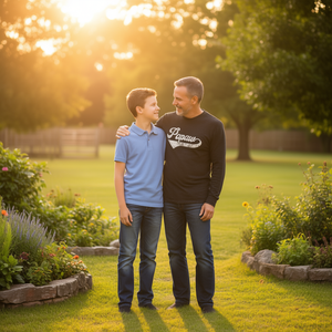 Papaw T-shirt à manches longues col rond design rétro vintage pour grand-père cadeau fête des pères adulte homme - Product Image 3