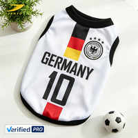 Vêtements pour animaux de compagnie : Maillot de football d'été personnalisé pour équipe nationale, Gilet pour animaux de compagnie à séchage rapide, Vêtements pour chien pour la promenade en extérieur - Vente en gros