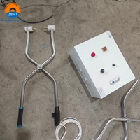 Pistolet Électrique Manuel de Qualité Industrielle pour Étourdissement de Porcs, Dispositif de Choc Haute Tension pour Abattoir de Porcs et Ligne d'Abattage