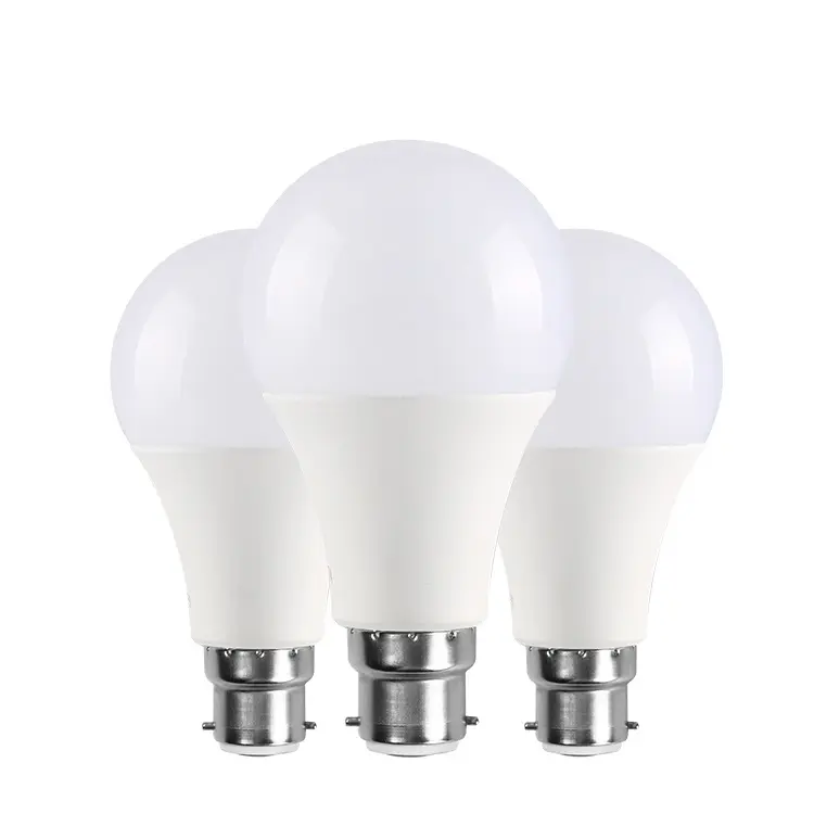 Bombilla LED de iluminación interior con ahorro de energía más vendida 5W 7W 9W 12W 15W 18W B22 E27 Bombilla LED