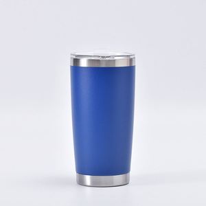 Pink <b>Cup</b> Mug 20Oz Stainless Steel Insulated Powder Coated Matte Double Wall Vacuum BPA Free <b>Reusable</b> Travel Mu ASM25 - Product Image 2
