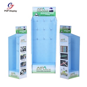 Présentoir publicitaire portable en carton ondulé avec crochets, présentoir de sol en papier <span class=keywords><strong>pour</strong></span> désodorisants de <span class=keywords><strong>voiture</strong></span> et magasins d'électronique - Product Image 3