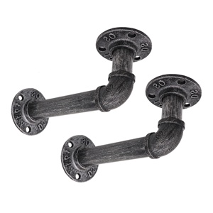 Tubo di <span class=keywords><strong>Staffe</strong></span> di Mensola di Heavy Duty Supporto L Decorativi In Metallo Acciaio Inox Galleggiante Montaggio A Parete Ghisa Industriale Tubo Scaffale <span class=keywords><strong>Staffe</strong></span> - Product Image 2