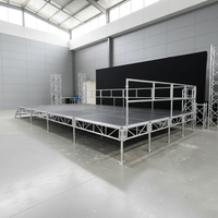 Nouveaux styles 2026 : Scène événementielle modulaire portable Topfinger en aluminium, pliable, pour intérieur et extérieur, podium de concert à niveaux