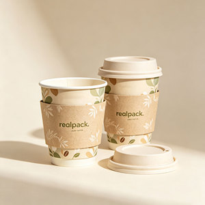 Vaso de Papel Desechable de 16oz de Pared Simple, Impresión Personalizada, Vaso de Papel Reciclable para Café y Jugos - Product Image 3