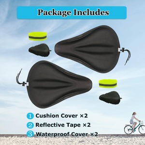 Housse de selle de vélo en gel Housses de selle de vélo rembourrées Housse de coussin de siège de vélo - Product Image 3