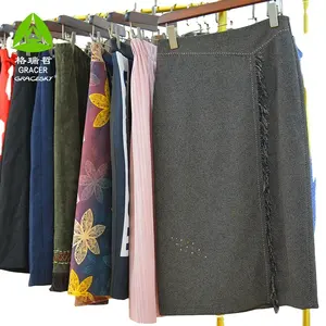 Gracer Brand Used Ladies Wool Skirt Suppliers For Second Hand Clothing Used Clothes