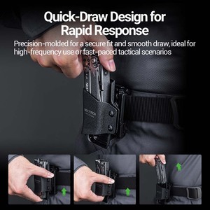 NEXTORCH V41 Quick-Draw Holster voor PIONEER Kydex & glasvezelversterkt nylon, geschikt voor alle seizoenen en dagelijks gebruik - Product Image 3