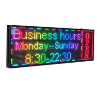 Letrero LED Programable con Mensaje Desplazable a Todo Color P10 RGB IP65 Pantalla LED de Matriz de Puntos para Exteriores, Señalización para Tiendas Minoristas