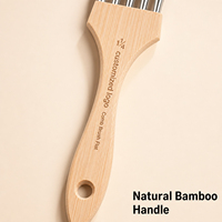 Brosse à peigne aquarelle à tête plate en nylon à têtes multiples avec logo personnalisé conçue pour les effets spéciaux Textures créatives artistiques
