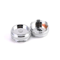 Capuchon de moyeu central de moyeux de roue de 66mm Capuchon de moyeu de jante universel Auto No Logo Fit for 50mm logo Stickers K66 Straight High Cap