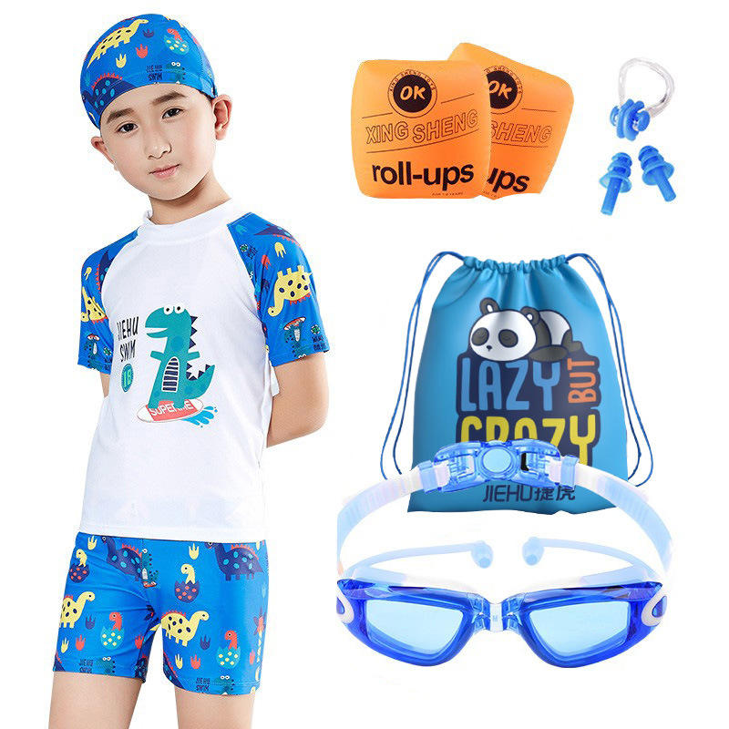 2801 กระเป๋าปลาสีฟ้ากระจกสีฟ้าขาวแขนลอย AC-6 สีน้ำเงิน