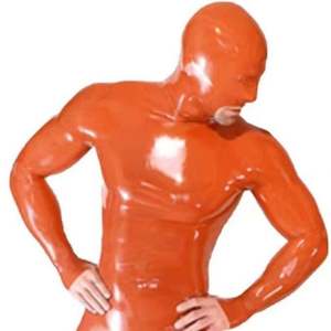 Combinaison intégrale en latex pour homme, cagoule en latex, manteau en latex, manteau en gel - Product Image 2