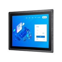 Écran industriel à montage sur panneau de 17 pouces, 1000 nits, VGA/DVI, capteur de lumière ambiante, moniteur LCD industriel