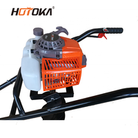 HOTOKA Tarière thermique manuelle 62cc pour trous de poteaux