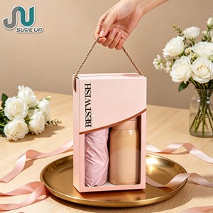 Set Regalo <span class=keywords><strong>Tazza</strong></span> Termica e Ombrello, <span class=keywords><strong>Tazza</strong></span> Isolata Sottovuoto in Acciaio Inox, Confezione Regalo di Alta Gamma Personalizzabile per Acquisti di Gruppo, Senza BPA - Product Image 1