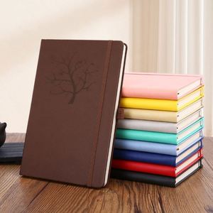 Morandi Color Pu Leather Hardcover Thread Sewing Bound 80 Gsm A5 <b>Journal</b> Notebook Custom Pages Cute Notes - Product Image 4