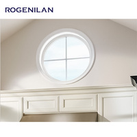 Ventanas de Aluminio Personalizadas ROGENILAN en Forma Redonda/Rectangular/Triangular/de Línea Costera/Arqueada