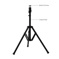 Trépied de projecteur télescopique en acier carbone TB3 780-1270 mm, pliable inversé, réglable, pour sol, vente en gros