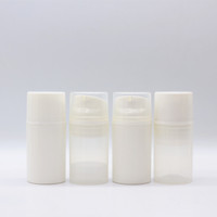 Botella de crema con bomba sin aire de plástico PP blanco de 100 ml, envase cosmético de 100 ml, 30 ml, 50 ml, 80 ml, 120 ml, 150 ml, botella de champú al vacío