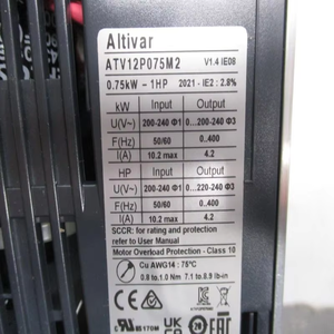 Atv12p075m2 200-240v 10.2a Nsmp New Original Ready Stock Industrial Automation Plc Dedicated Controller New Original Ready Stock - Product Image 1