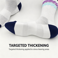 Chaussettes de cyclisme réfléchissantes légères OEM ODM, respirantes, certifiées BSCI OEKO TEX, design personnalisé