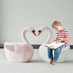 Đơn lười biếng ghế đáng yêu trẻ em 'thiên Nga sang trọng Chaise phòng chờ ghế thoải mái với thiết kế thiên nga độc đáo - Product Image 2