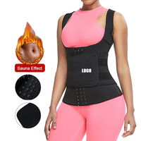 HEXIN – combinaison de Sauna pour femmes, gilet en néoprène, Corset, entraîneur de taille, perte de poids