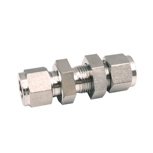 Conector de Placa Recta de Compresión de Acero Inoxidable 316L, Conector de Terminal de Compresión Doble de 1/4 - Product Image 1