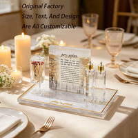 Boîte à allumettes Judaica de luxe en Lucite, personnalisée en usine, avec logo personnalisé, en acrylique, pour Shabbat et les fêtes