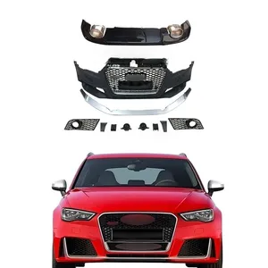 2013 2016 nuovo aggiornamento paraurti per auto da Audi A3 a RS3 kit carrozzeria paraurti anteriore gruppo grill per auto