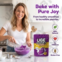 Poudre d'Ube Naturelle, Poudre d'Igname Violette pour la Pâtisserie, les Lattes et les Desserts, Marque Privée, OEM, Emballage Personnalisé, Fournisseur en Gros