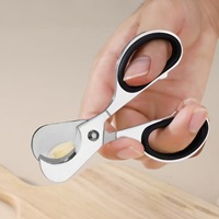 Couteau de poche à double lame super tranchante, coupe-cigares en acier inoxydable de haute qualité, ciseaux à cigares portables avec anneau en caoutchouc, accessoires