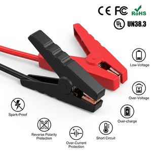 Démarreur de secours 6000A avec compresseur d'air bicylindre 160 PSI, <span class=keywords><strong>gonfleur</strong></span> de pneus, booster de <span class=keywords><strong>batterie</strong></span> de voiture 12V, <span class=keywords><strong>batterie</strong></span> externe d'urgence - Product Image 5