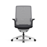 Nouvelle chaise de bureau ergonomique pivotante haut de gamme en maille, avec dossier en alliage d'aluminium et coussin épais, idéale pour l'école et la chambre à coucher