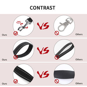 Arivial-Correa de perro de doble Mango, correas de Mascota de longitud personalizada con tira superreflectante, novedad - Product Image 2
