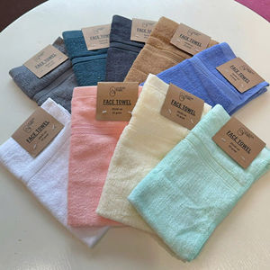 Serviettes blanches en coton 100% douces et à séchage rapide, serviettes de toilette blanches, serviettes de visage blanches, vente en gros - Product Image 1